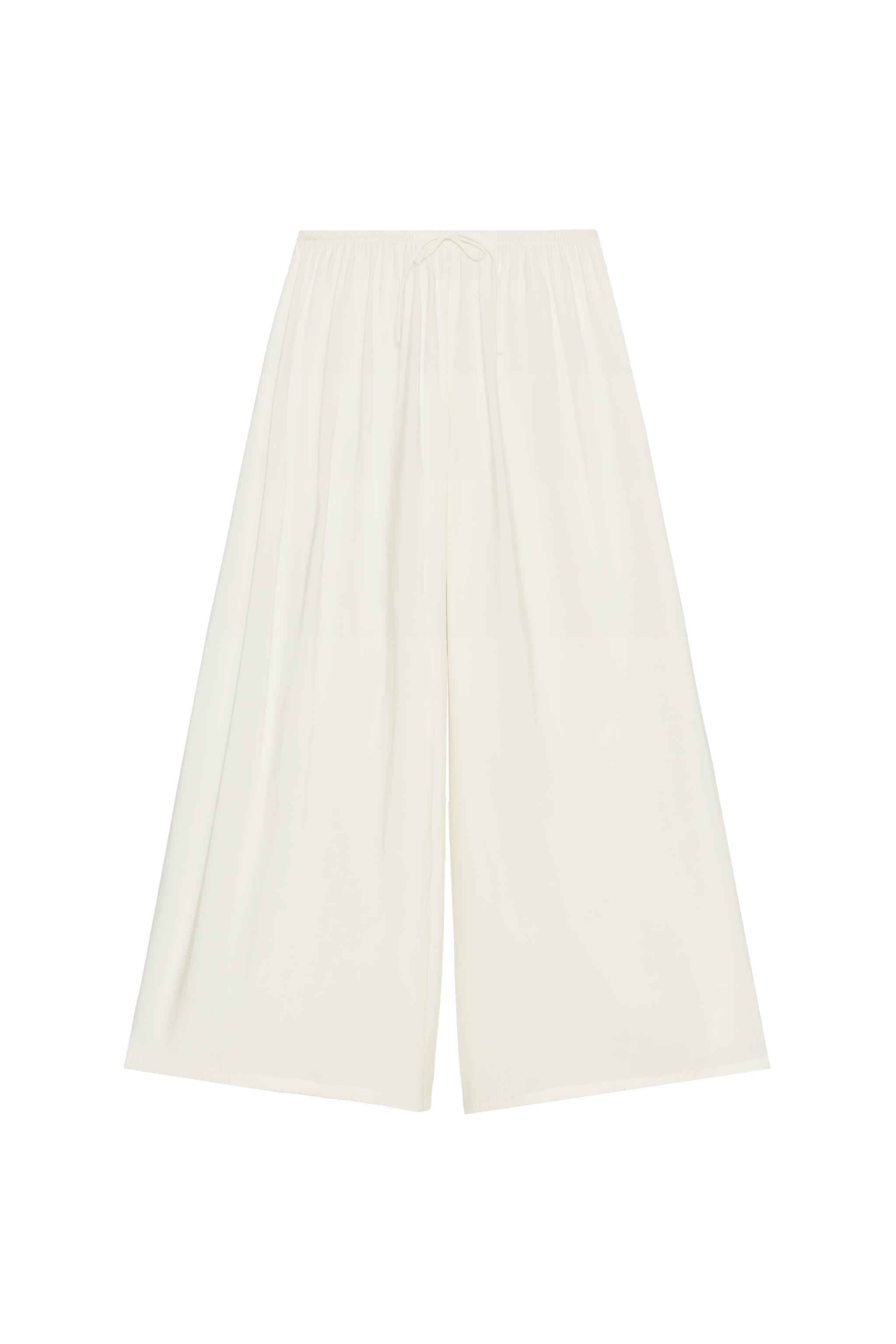 PANTALON PALAZZO À CORDONS